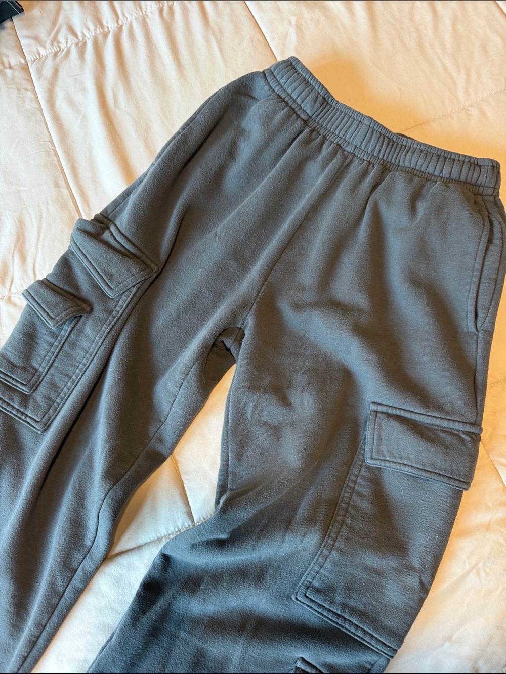 Garage Charcoal Gray Cargo Sweatpants